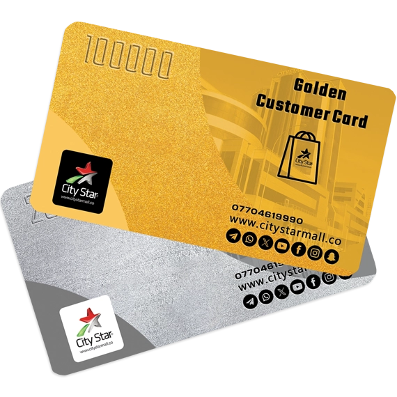 Golden & Silver Customer Card